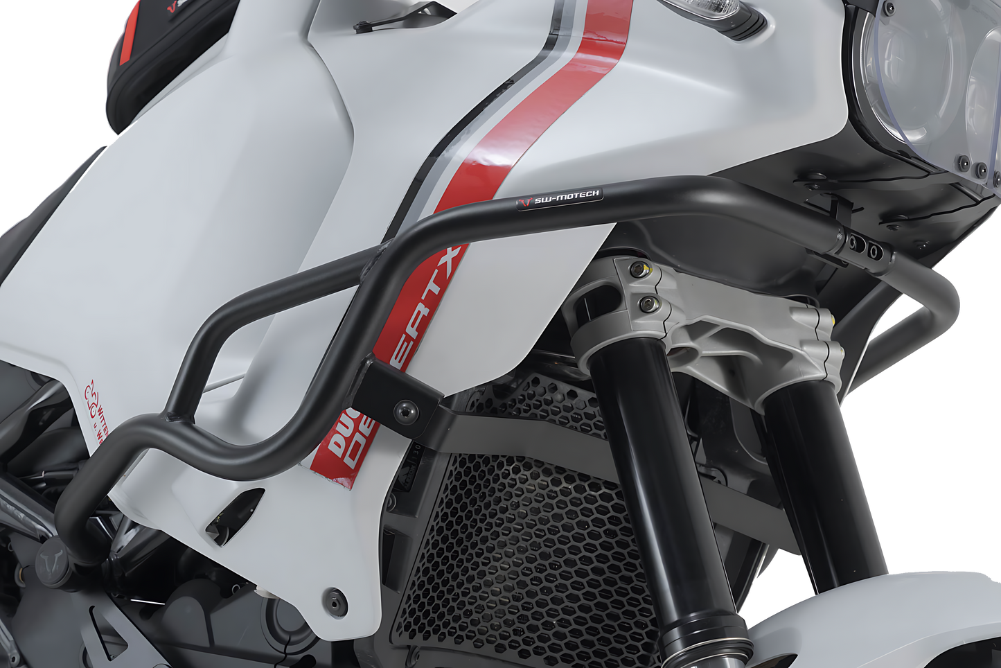 Protecciones laterales de motor Negro. Ducati DesertX (22-).