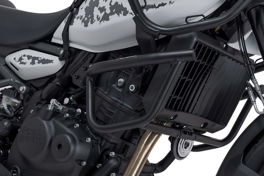 Protecciones laterales de motor Negro. Royal Enfield Himalayan 450 (23-).