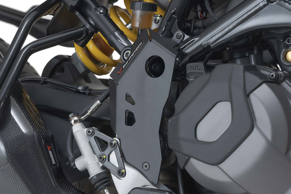 Protector de talón Negro. Ducati DesertX (22-) / Rally (23-).