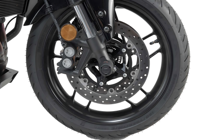 Kit de topes anticaidas para el eje delantero Negro. Yamaha MT-09/SP, XSR900, XT1200Z.