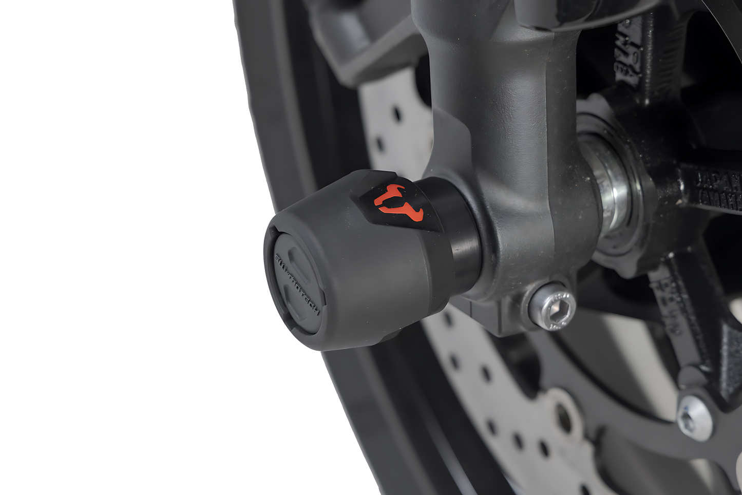 Kit de topes anticaidas para el eje delantero Negro. Yamaha MT-09/SP, XSR900, XT1200Z.