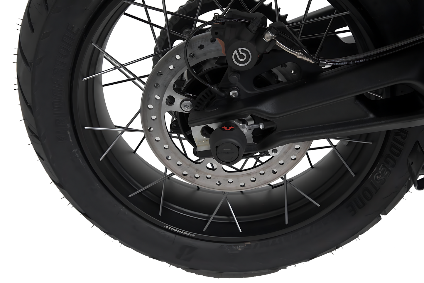 Kit de topes anticaidas para el eje trasero Negro. Triumph Tiger 800 (10-)/ 900 (19-).