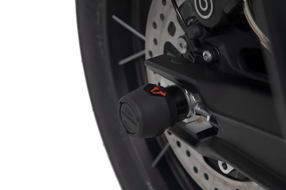 Kit de topes anticaidas para el eje trasero Negro. Triumph Tiger 800 (10-)/ 900 (19-).