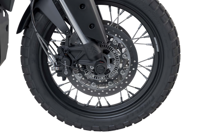 Kit de topes anticaidas para el eje delantero Negro. Moto Morini X-Cape 650 (21-).