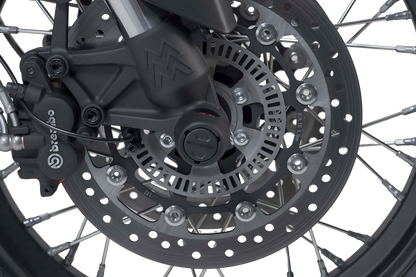 Kit de topes anticaidas para el eje delantero Negro. Moto Morini X-Cape 650 (21-).