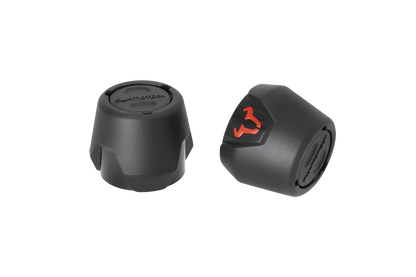 Kit de topes anticaidas para el eje delantero Negro. Modelos Tiger 800  / Speed Triple / Ténéré.