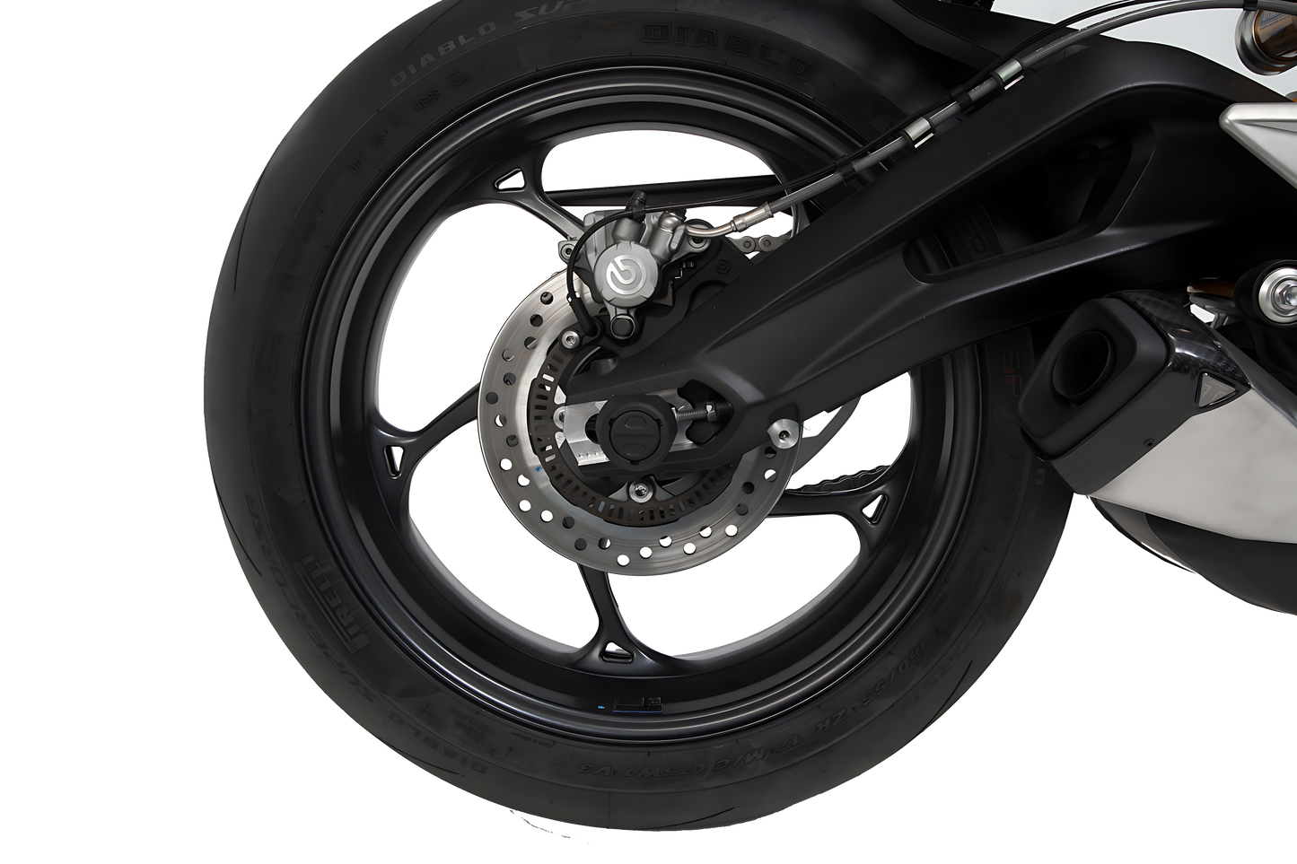 Kit de topes anticaidas para el eje trasero Negro. Yamaha MT-09 (13-16)/Tracer, XSR900/Abar.