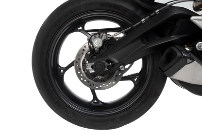 Kit de topes anticaidas para el eje trasero Negro. Yamaha MT-09 (13-16)/Tracer, XSR900/Abar.