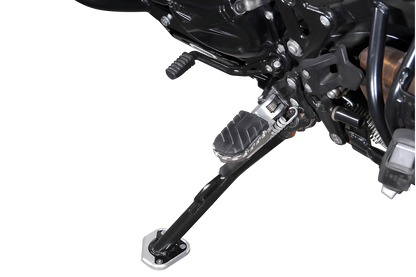 Extension para caballete lateral Negro/plateado. BMW F 800 GS/Adv, Husqvarna TR650.