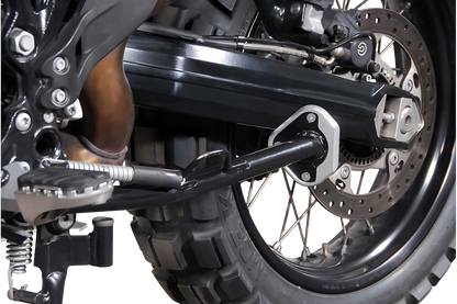 Extension para caballete lateral Negro/plateado. BMW F 800 GS/Adv, Husqvarna TR650.