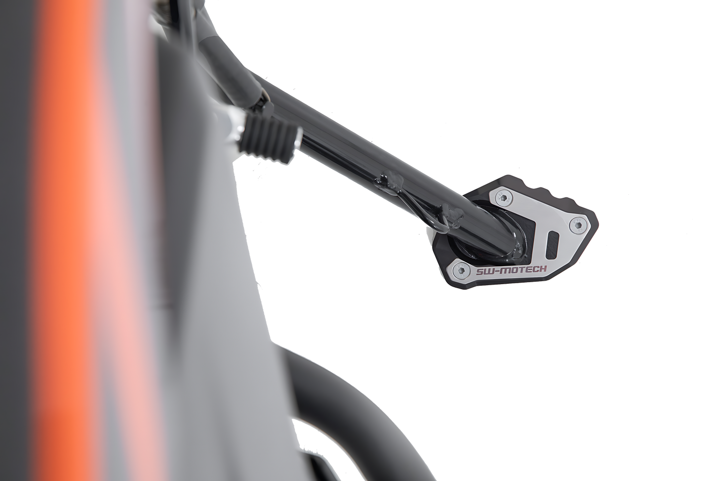 Extension para caballete lateral Negro/ Plateado. Modelos KTM , Husqvarna.