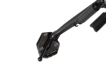 Extension para caballete lateral Negro/Plateado. Yamaha MT-09 Tracer, XSR900/Abart.