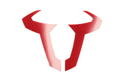 Pegatina del toro de SW-MOTECH 130 × 97 mm. Reflectante. Rojo.